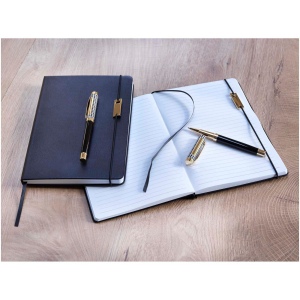 Ensemble Legato comprenant carnet A5, stylo bille et stylo roller (encre bleue) 14