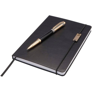 Ensemble Legato comprenant carnet A5, stylo bille et stylo roller (encre bleue) 10