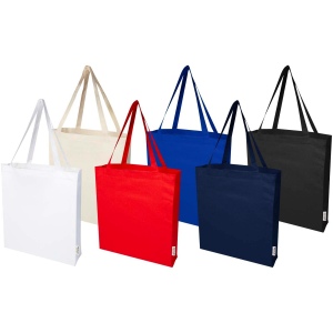 Sac shopping à soufflets Madras en coton recyclé 140 g/m² certifié GRS 12L 32