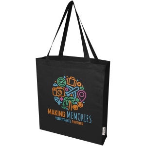 Sac shopping à soufflets Madras en coton recyclé 140 g/m² certifié GRS 12L 14
