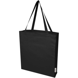 Sac shopping à soufflets Madras en coton recyclé 140 g/m² certifié GRS 12L 2