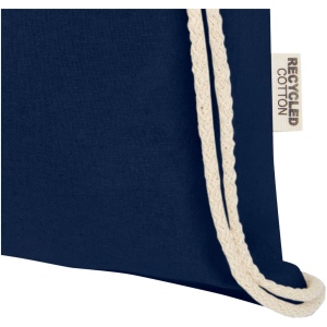 Sac avec cordon Oregon en coton recyclé 140 g/m² certifié GRS 24