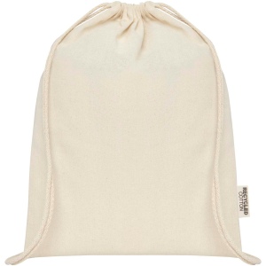 Sac avec cordon Oregon en coton recyclé 140 g/m² certifié GRS 10