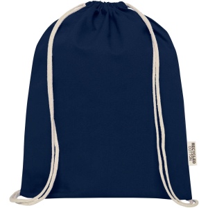Sac avec cordon Oregon en coton recyclé 140 g/m² certifié GRS 11