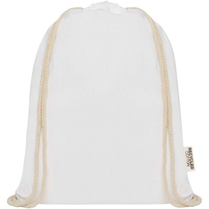 Sac avec cordon Oregon en coton recyclé 140 g/m² certifié GRS 13
