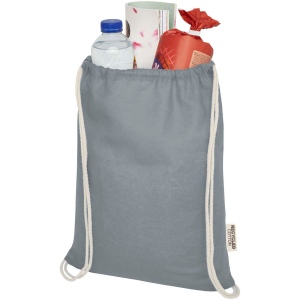 Sac avec cordon Oregon en coton recyclé 140 g/m² certifié GRS 16
