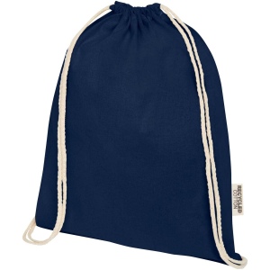 Sac avec cordon Oregon en coton recyclé 140 g/m² certifié GRS 5