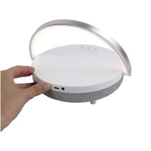 Enceinte Bluetooth® 4-en-1 Prixton de 10 W avec lumière LED et station de charge sans fil 8