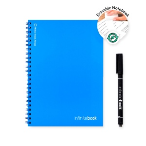 INFINITEBOOK PLAIN A5. Infinitebook avec couverture souple et 15 pages unies pour tableau blanc 19