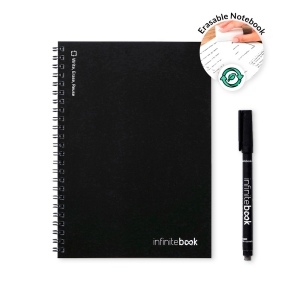 INFINITEBOOK LINED A5. Infinitebook avec couverture souple et 15 pages lignées pour tableau blanc 10