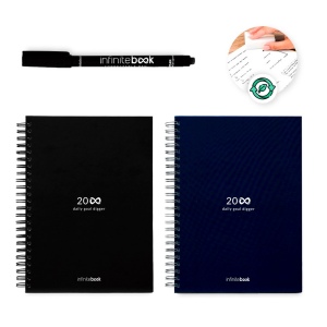 STARTER KIT INFINITE PLANNER A5. Comprend "infinite Diary", kit de nettoyage, marqueur et un porte-marqueur