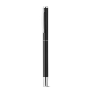 LEAH. Parure de stylo à bille et de roller en aluminium (94% rAL) avec clip 6