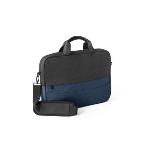 GENOA. Sacoche matelassée pour ordinateur portable 15" en polyester recyclé haute densité 600D 2