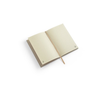 DICKINSON. Cahier A5 à couverture rigide en papier de canne à sucre (80 % canne à sucre) avec pages lignées 6
