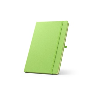 ANNE. Cahier A5 en polyester recyclé (100% rPET) avec pages lignées 10