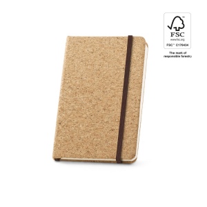 HAWKINS. Carnet de poche en liège avec pages unies, en matériau certifié FSC™