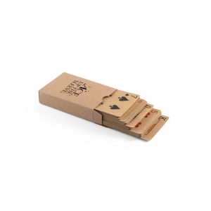 FISCHER. Jeu de 54 cartes classiques en papier kraft, fabriquée à partir de matériaux certifiés FSC™ et d'autres matériaux contrôlés 3