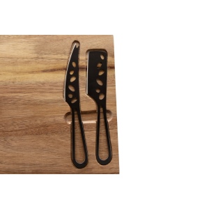 Set de planche et couteaux à fromage FSC 100% acacia (Import) 2