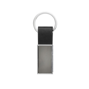 Porte-clés luxe en PU et alliage de zinc recyclé RCS 3