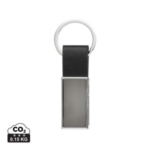 Porte-clés luxe en PU et alliage de zinc recyclé RCS 2