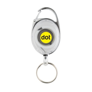 Porte-clés à clip extensible en ABS recyclé RCS 14