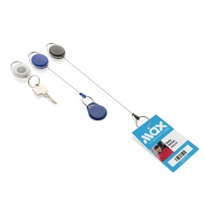 Porte-clés à clip extensible en ABS recyclé RCS 24