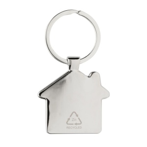 Porte-clés maison en alliage de zinc RCS et bambou 6