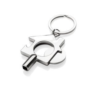 Porte-clés 3 en 1 en alliage de zinc recyclé RCS 3