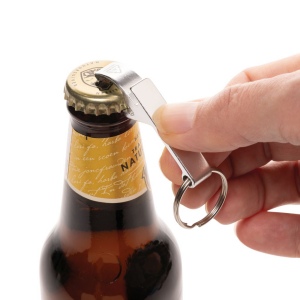Porte-clés décapsuleur en aluminium recyclé RCS 16