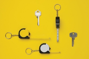 Porte-clés avec ruban de 1M en ABS RCS MeasureMate 21