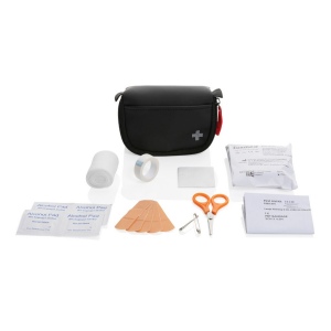 Set premiers secours taille poste en PU nubuck recyclé RCS 3