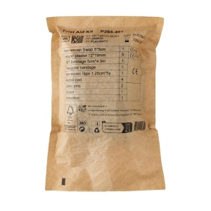 Set premiers secours taille poste en PU nubuck recyclé RCS 14