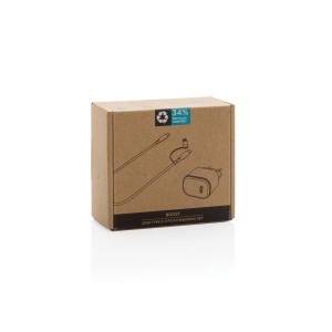 Set câble et chargeur 20W en PET recyclé RCS Boost 12