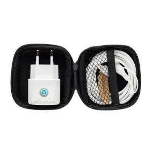 Set câble et chargeur 20W en PET recyclé RCS Boost 8