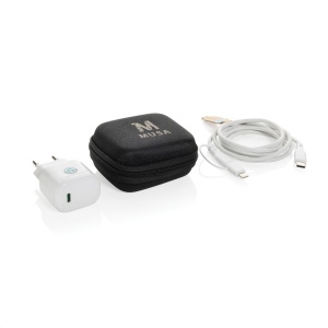 Set câble et chargeur 20W en PET recyclé RCS Boost 10