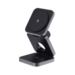 Chargeur 15W pliable 3 en 1 en aluminium recyclé RCS  Terra 4