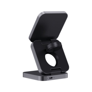 Chargeur 15W pliable 3 en 1 en aluminium recyclé RCS  Terra 7