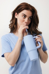 Mug 900ml en acier inoxydable recyclé Embrace RCS 48