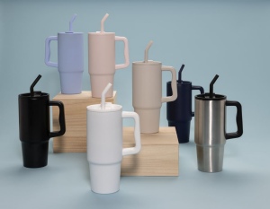 Mug 900ml en acier inoxydable recyclé Embrace RCS 17