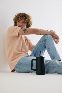 Mug Cube 800ml en acier recyclé certifiée RCS 18