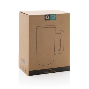Mug Cube 800ml en acier recyclé certifiée RCS 47