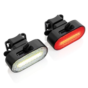 Set d'éclairage de vélo via USB en plastique RCS Lumino 3