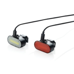 Set d'éclairage de vélo via USB en plastique RCS Lumino 6