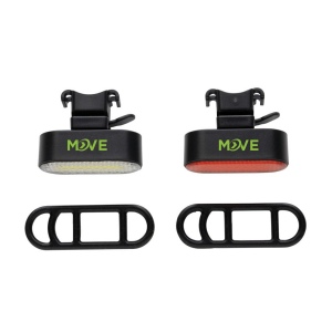 Set d'éclairage de vélo via USB en plastique RCS Lumino 7