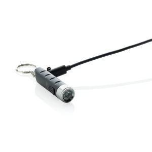 Porte-clés lampe torche charge USB en plastique RCS Globix 5