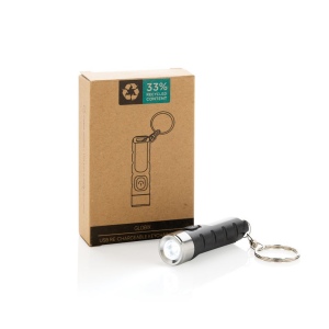 Porte-clés lampe torche charge USB en plastique RCS Globix 9