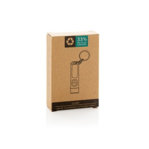 Porte-clés lampe torche charge USB en plastique RCS Globix 10