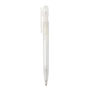 Stylo transparent en ABS recyclé et certifié GRS Devin 21