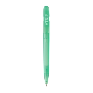 Stylo transparent en ABS recyclé et certifié GRS Devin 50