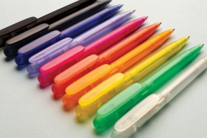 Stylo transparent en ABS recyclé et certifié GRS Devin 52